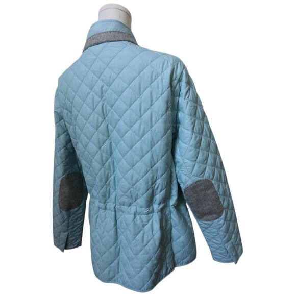 Peter Millar Blakely Quilted Light Blue Jacket Women’s Size L/XL? See Dim - Picture 14 of 14